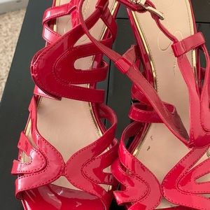Red Hot Jessica Simpson Sandal Heels